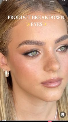 Natural Soft Glam Makeup Blue Eyes, Makeup To Make Hazel Eyes Pop, Light Smokey Makeup, Bridal Makeup Styles, Soft Autumn Wedding Makeup, Wedding Makeup Hazel Eyes Blonde Hair, Soft Bridal Makeup For Brown Eyes, Light Prom Makeup, Soft Brown Eye Makeup