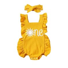 Size: 70 Recommended age: 0-6 Months Waist: 40cm/15.75'' Length: 32cm/12.60'' Size: 80 Recommended age: 6-12 Months Waist: 42cm/16.54'' Length: 35cm/13.78'' Size: 90 Recommended age: 12-18 Months Waist: 44cm/17.32'' Length: 37cm/14.57'' Size: 100 Recommended age: 18-24Months Waist: 46cm/18.11'' Length: 40cm/15.75'' Infant Boys Girls Fly Sleeve Cartoon Letter Prints Ruffles Romper Bodysuits Newborn Clothes Headbands Features: Materials bring better wearing experience.Soft breathable and flexible Toddler Girl Outfits Summer, Toddler Girl Summer, Toddler Romper, Baby Jumpsuit, Boys Romper, Ruffle Romper, Cute Rompers