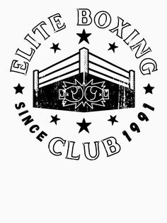 a black and white logo for a boxing club