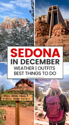 sedona in december, weather outfits best things to do and tips for hiking