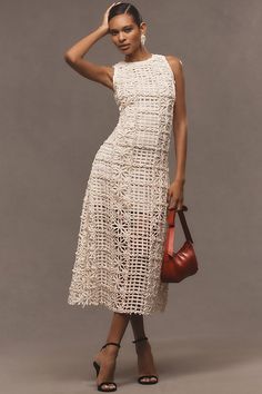 Endless Rose Sleeveless Textured Midi Dress Textured Dress, Trendy Clothes For Women, White Midi Dress, Midi Dress Sleeveless, Anthropologie Dress, Womens Midi Dresses, Cocktail Dress Party, Guest Dresses, Wedding Guest Dress