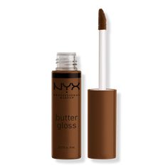 Caramel Butter Gloss Non-Sticky Lip Gloss - NYX Professional Makeup | Ulta Beauty Makeup Ulta, Nyx Butter, Nyx Butter Gloss, Butter Gloss, Lava Cake, Lava Cakes, Smooth Lips, Nude Lip, Glossy Lips