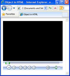 an image of a computer screen with the text object in html and other objects below it