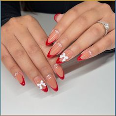 Adorn your nails with bows if you love the coquette aesthetic. Get inspired by these cute bow nails. The perfect coquette aesthetic nail designs. #nailart #coquettnails #bownails #naildesign #coquetteaesthetic Girly Coquette Aesthetic, Nails With Bows, Aesthetic Nail Designs, Cute Red Nails, Red Summer Nails, Bow Nail Designs, Aesthetic Bow, Bow Nails