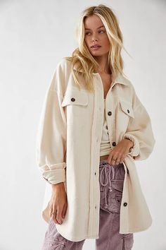 Ruby Jacket | Free People Free People Ruby Jacket, Free People Jacket, Free People Denim, Oversized Jacket, Knit Jacket, Crop Jacket, Quilted Jacket, Oversized Shirt, Hoodie Jacket