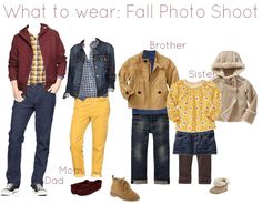 an image of men's clothing and shoes with the caption what to wear fall photo shoot