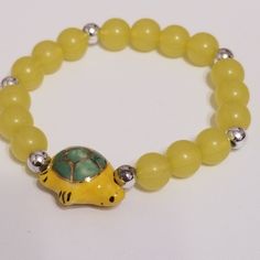 Pink Bracelet With Ceramic Charm Turtle Cute Charm Beadded Bracelets Turtle Charm Hand Painted, Glossed Good Luck Braclet! Stack Them Up! Different Colors Avaiabel In My Closet! Mix Match Item Combine With 3/30 Bundel And Save! # Braclet,#Goodluck,#Turtle,#Yellow Casual Round Yellow Jewelry, Casual Yellow Round Jewelry, Adjustable Round Pearl Bracelet With Colorful Beads, Adjustable Yellow Polished Beaded Bracelets, Yellow Casual Jewelry With 8mm Beads, Casual Yellow Jewelry With 8mm Beads, Elegant Yellow Stretch Bracelet With Round Beads, Elegant Yellow Beaded Stretch Bracelet, Elegant Yellow Stretch Bracelet