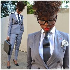 Women in suit #mrslimfit Estilo Tomboy, Woman In Suit, Mode Costume, Professional Dresses, African Wear, Work Outfits Women, Professional Outfits, Business Attire