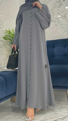 Simple Abaya Designs, Simple Abaya, Model Gamis, Abaya Design, Modest Dresses Fashion, Womens Trendy Dresses