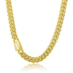 Men’s gold chain necklace, 12mm width and crafted in 20 inches or 22 inches; this is the Harlem, a gold cuban style smooth curbed heavy necklace designed for those who are the boss! If you’re looking for a strong rugged chain, which oozes style, this iconic hip hop style chain is the one for you! This is our heaviest necklace piece.
You do what you want. When you want. How you want. You’re the boss.
Our state of the art Konnect clasp mechanism is designed to be hyper secure and strong.
Comes in Mens Gold Chain Necklace, Mens Chains, Heavy Necklace, Cuban Style, Boys Necklace, Cuban Necklace, Necklace Length Guide, Gold Rope Chains, Gold Chains For Men