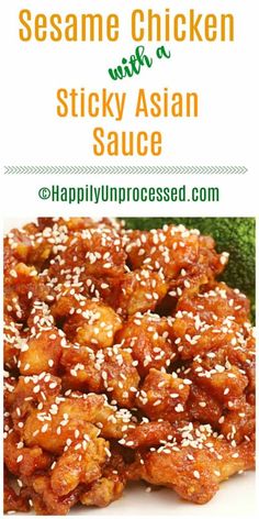 Chicken Asian, Sesame Chicken Recipe, Honey Sesame Chicken, Diy Easy Recipes, Asian Sauce, Sesame Chicken, Chinese Recipes, The Sauce