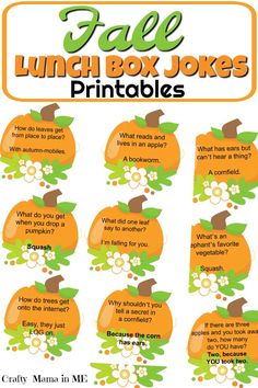 an orange themed lunch box jokes printable