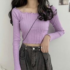 Llyge Spring Summer Slash Neck Sweater Shirts Female Knitted Vintage Elastic Pullovers Women Crop Tops Traf Tangada Свитер Y2k 2024Length: 34cmBust: 60-90cmSleeve: 49cm Recommended weight/height: less than 60kg/175cm Hello, friends, If you want to buy more than 1pc, please put all items in cart, then buy together, there will be only one shipping fee for buyers from most countries. Besides, if you are the follower of this shop, there will be 2%-5% more discount for many items. Striped Tops Women, Vintage Swimsuits, Long Sleeve Knit Tops, Knit Crop Top, Knit Shirt, Sweater And Shorts, Long Sleeve Knit, Women Pullover, Knitted Pullover