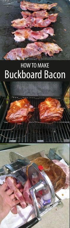 how to make buckboard bacon on the grill for bbqs and picnics