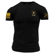 Show your support and respect for the brave men and women who defend our great nation with the Grunt Style� Army Basic Full Logo Short-Sleeve T-Shirt for Men! It features the unmistakable logo of the oldest branch of service in the U.S. military on the left chest. Lightweight 100% combed ringspun cotton delivers breathable comfort day in and day out. This graphic tee also features a ribbed collar that won't lose its shape and a tagless neck label for an itch-free fit. Machine wash. Imported. Man Us Army Logo, Grunt Style Shirts, Camouflage T Shirts, Grunt Style, Military Outfit, Patriotic Shirts, Logo Tee, Graphic Tee Shirts, Mens Graphic Tee