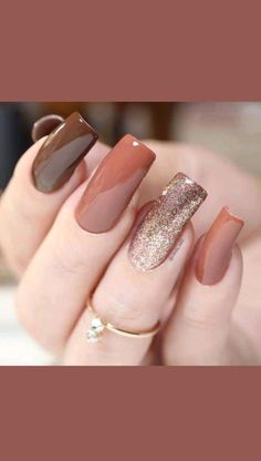 Ongles Novembre With Autumn Nail Inspo - davidreed.co November Nail Designs, Tan Nails, January Nails, November Nails, Winter Nails Acrylic, Stylish Nails Designs, Classic Nails, Designs Nail