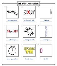 an image of some words that are used to describe the names in this worksheet