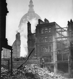 black and white photograph of an old city