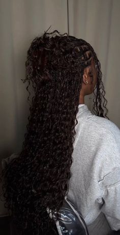 Bohemian Braided Hair, Boho Braided Hairstyles, Romantic Waves, Boho Knotless, Bohemian Braids, Box Braids Hairstyles For Black Women