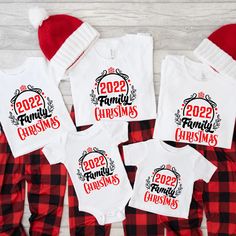 These matching Christmas t-shirts are a must have for your family holiday this year. These adorable shirts come in two colors black and white and multiple sizes for any size family. We use high quality, soft flex vinyl which not only creates a sharp, vivid graphic but will never look "faded" or “washed out” like some inks commonly do. Processing time is 2-4 days, delivery will depend on your choice at checkout First Class Mail 5-7 days, Priority Mail 2-4 days & Priority Express is 1-2 days. (T-S Santa Photos, Colors Black And White, Christmas T Shirts, White Onesie, Christmas Family, Family Holiday, Vinyl Colors, Family Matching, Personalized Shirts