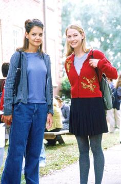 two young women standing next to each other