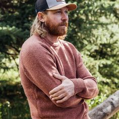 Elevate your wilderness style with our wool crewneck sweater. Channeling a cozy cabin vibe and rugged persona, it's more than an outfit – it's an escape. The wool fleck pattern, mirroring untamed landscapes, and mid-weight wool offer comfort and durability in one. Embrace adventure with every wear – your journey, your sweater. Wrap yourself in comfort, and let your attire tell your story – one of adventure, resilience, and the uncharted paths you tread. Cozy Brown Sweater For Outdoor, Cozy Brown Outdoor Sweater, Outdoor Long Sleeve Merino Wool Sweater, Outdoor Merino Wool Long Sleeve Sweater, Cozy Sweater With Ribbed Cuffs For Outdoor, Cozy Sweater For Fall Outdoor Activities, Cozy Sweater For Outdoor Activities In Fall, Crew Neck Sweater For Winter Outdoor Activities, Crew Neck Sweater For Outdoor Winter Wear