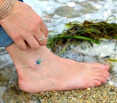 Sea Glass Anklet 3 Stone Sea Glass Anklet Sea Glass Jewelry Seaglass Anklet Seaglass Jewelry Holiday Gifts Sea Glass Anklet - Etsy Canada Sea Glass Anklet, Jewelry Booth, Seaglass Jewelry, Sea Glass Colors, Sea Glass Bracelet, Jewelry Holiday, Bracelet Minimalist, Custom Gift Boxes, Cool Business Cards