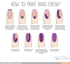 How To Paint Nails Evenly!!! Nail painting tips, Nails at home, Nail tips How To Paint Nails, Nail Painting Tips, Pedicure Tips, Paint Nails, Nail Techniques, Gel Nail Tips, Makijaż Smokey Eye, Manicure At Home, Manicure Y Pedicure