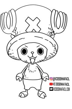 an animal with a hat on it's head is shown in this coloring page