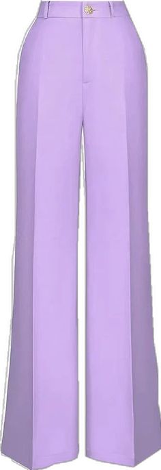 Elegant Fitted Lavender Bottoms, Formal Purple Bottoms For Spring, Chic Lavender Pants For Spring, Lavender Bottoms For Spring Workwear, Fitted Lavender Bottoms For Work, Purple Pants For Spring Office Wear, Purple Office Pants For Spring, Spring Office Purple Pants, Spring Office Pants In Purple