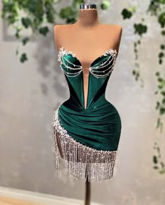 Emerald Dresses, Green Cocktail Dress, Short Party Dresses, Strapless Evening Dress, Office Dresses For Women, Evening Dresses Short, Cocktail Gowns, Party Dress Short, Gala Dresses