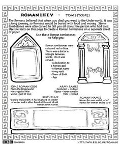 roman life worksheet with instructions and pictures for kids to learn how to read