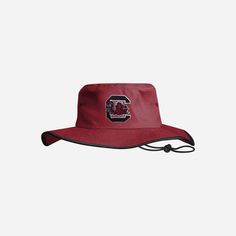 South Carolina Gamecocks Solid Boonie Hat FOCO - FOCO.com Team-colored Curved Brim Hat For Fans, Team-colored Hat With Curved Brim For Fans, Sporty Black Bucket Hat For Sports, Adjustable Sports Fan Hat For Fan Merchandise, Curved Brim Hats With Team Logo For Fan Gear, Fan Gear Hats With Team Logo And Curved Brim, Team Spirit Hats With Team Logo, Adjustable Hats For Fan Merchandise With Team Spirit, Collegiate Visor Hats For Sports Events