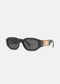 Versace Medusa Biggie Sunglasses for Men | US Online Store Minimalistic Life, Medusa Biggie Sunglasses, Medusa Medallion, Lil Boosie, Black Medusa, Dior Shirt, Refined Fashion, Purple Suits, Gray Lenses