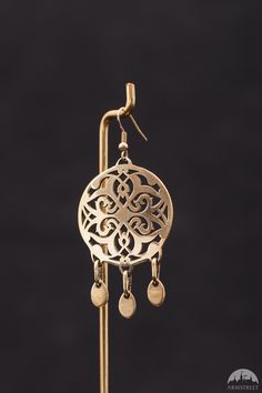 Brass Earrings Rus Style Brass Jewellery, خواتم خطوبة, Laser Cut Wood Earrings, Metalsmithing Jewelry, Medieval Jewelry, Handmade Brass, Silver Accessories, Metal Earrings, Brass Jewelry