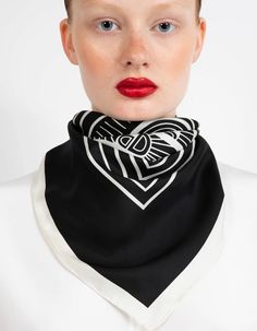 Silk scarf Signature black– NOT JUST A LABEL Scarf Collection, Designer Silk Scarves, Swedish Fashion, Silk Twill Scarf, Fashion Week 2016, Garment Industry, Personalized Clothes, Wool Suit, Silk Twill