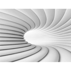 an abstract white background with wavy lines in the shape of a spiral, 3d rendering