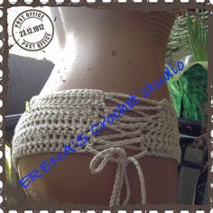 Gorgeous bikini shorts made from Cotton with adjustable lace strings. Most size fit all Crochet pattern the most wanted lace sides beach short. Thank you for stop by. Erena's Crochet Studio Festival Crochet Pattern, Crochet Beachwear, Crochet Halter Top Pattern, Bathing Suit Designs, Crochet Bathing Suits, Crochet Pattern Instructions, Crochet Ruffle, Crochet Shorts, Braids With Beads