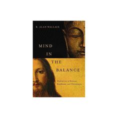 a book with the title mind in the balance written on it and an image of jesus's face