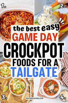 the best easy game day crockpot foods for tailgate are on this list