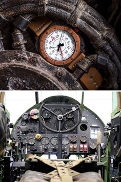 The 1940 watch ➡️ The Hampden cockpit The Nº 1940 concept was designed to make the user feel as if they had reached into an aircraft cockpit, pull out a gauge from the instrument panel and placed it directly onto their wrist. The second photo is the Hampden cockpit from the WW2 Hampden bomber. In 2018, it was restored at the Royal Air Force Museum Cosford. For the first time since the mid-1940s, you can see the complete fuselage section. Source: @museum.crush Aircraft Cockpit, Pilot Watch, Battle Of Britain, Stepper Motor, Royal Air Force, Wood Watch, Air Force, Aircraft