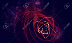 an abstract red and black background with swirls in the center stock photo - 9579