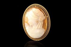 Lady Portrait, Pin Pendant, Edison Light Bulbs, Pin Brooch, Brooch Pin, Brooches, Beautiful Jewelry, Gold Filled, Carving