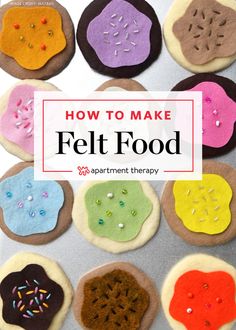 how to make felt food that is easy and fun for kids, perfect for toddlers