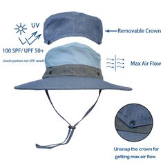 Sun Protection Safari Hat Wide Brim Fishing Hiking Boonie Cap for Men Women It is a premium quality sun hat for sun precaution. It has incredibly ability of breathable and comfortable. The contour is so free and fashionable. The greatest hat there has ever been, or ever will be in summer for talent showing itself. It is really suitable for camping , cycling or Fishing. ONE SIZE FITS MOST Casual style unisex sun hat, snug and cosy fit. Head brim 3.7", overall diam 15.5", head diam 7, head circumference 23.8". One size fits most adults head size. SUN PROTECTION UV protection micro-fiber features 100 SPF/ UPF 50. Keeps the sun from your face and neck and offers great protection from the damaging rays. High quality micro-fiber material. ADJUSTABLE The sun hat has an adjustable chin strap to ke Adjustable Flat Brim Bucket Hat For Outdoor Activities, Adjustable Wide Brim Bucket Hat For Outdoor Activities, Adjustable Flat Brim Bucket Hat For Outdoor, Adjustable Sun Hat For Spring Outdoor Activities, Spring Outdoor Activities Sun Hat With Adjustable Fit, Upf 50+ Flat Brim Sun Hat For Outdoor Activities, Spring Outdoor Adjustable Sun Hat, Adjustable Flat Brim Sun Hat For Outdoor, Solid Hats With Uv Protection And Adjustable Fit