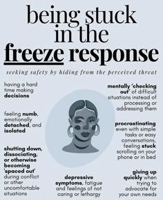 📌 freeze survival response: a physiological state of disconnection and disempowerment. | Natalia Rachel posted on the topic | LinkedIn Freeze Response, Mental Health Facts, Emotional Awareness, Mental Health Resources, Mental And Emotional Health, Health Facts, Health Awareness, Self Improvement Tips