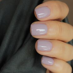 I love this nail polish color. This pale grayish, lavender nail color is so pretty for spring. #nailpolish #nails Lavender Nail Color, Nail Polish Colors Winter, Lavender Nails, Nail Colours, Nail Style, Nails Glitter, Nails Polish, Colorful Nail Designs