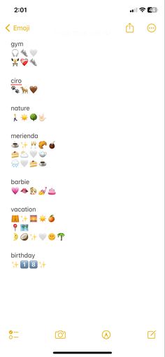 an app with different emoticions on it