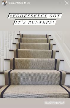 a set of stairs with the caption that says it's runners