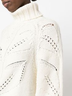 Find P.A.R.O.S.H Pointelle-knit Roll-neck Jumper on Editorialist. pointelle-knit roll-neck jumper from P.A.R.O.S.H. featuring white, pointelle knit, roll neck, ribbed edge, long sleeves, straight hem and alpaca-wool blend. White Turtleneck Sweater With Pointelle Knit, Turtleneck Sweaters, Pointelle Knit, Roll Neck Jumpers, Roll Neck, Alpaca Wool, Knitted Jumper, Knit Jumper, White Sweaters